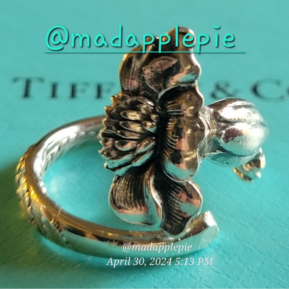 1885 Tiffany & Company Marigold Spoon Ring in Sterling Silver Luxury Vintage #30 - Picture 8 of 16